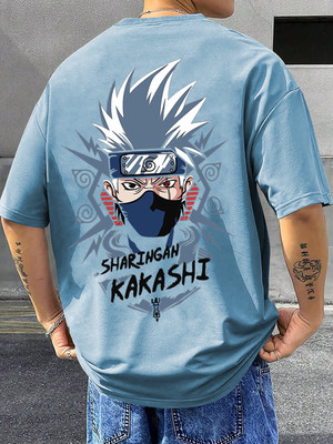 RetroTees Printed Men Round Neck Light Blue T-Shirt