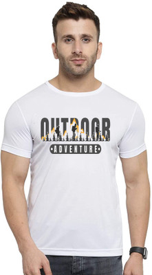 GiftsCraze Graphic Print Men Round Neck White T-Shirt