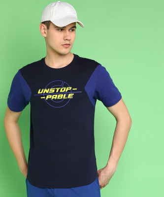 TIGER SHROFF - PROWL Printed Men Round Neck Blue T-Shirt