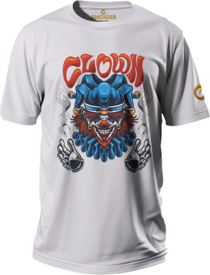 Enciger Solid Men Round Neck Grey T-Shirt