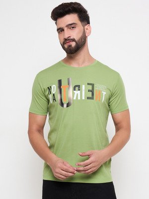 DUKE Printed Men Round Neck Green T-Shirt