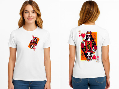 Philia Fab Graphic Print Women Round Neck White T-Shirt