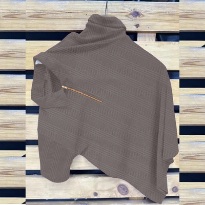 Jangoboy Self Design Men Polo Neck Grey T-Shirt