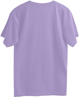 The Witty Curls Printed Women Round Neck Blue T-Shirt