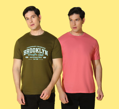 WOOSTRO Graphic Print Men Round Neck Multicolor T-Shirt