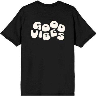 MAYANK CREATION Printed Women Round Neck Black T-Shirt