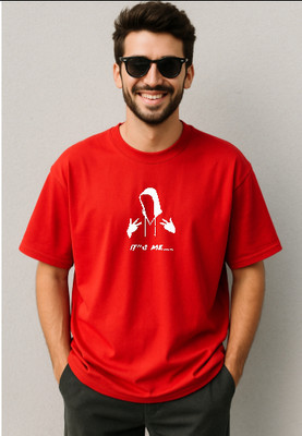 UrGear Printed Men Round Neck Red T-Shirt
