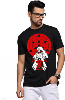 BROTEES Printed, Typography Men Round Neck Black T-Shirt