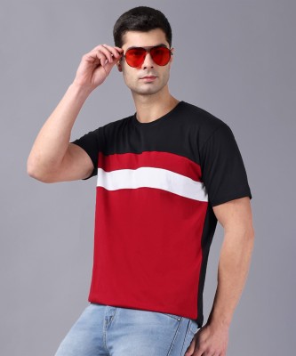 METRONAUT Colorblock Men Round Neck Multicolor T-Shirt