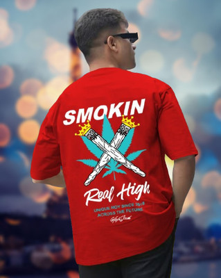 TODAYTREND Printed, Typography Men Round Neck Red T-Shirt
