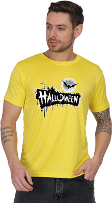 VENIWALSTUDIO TREND Graphic Print Men Round Neck Yellow T-Shirt
