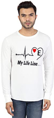 BigArk Printed, Typography Men Round Neck White T-Shirt