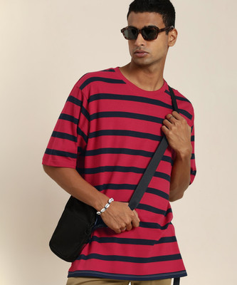 DILLINGER Striped Men Round Neck Multicolor T-Shirt