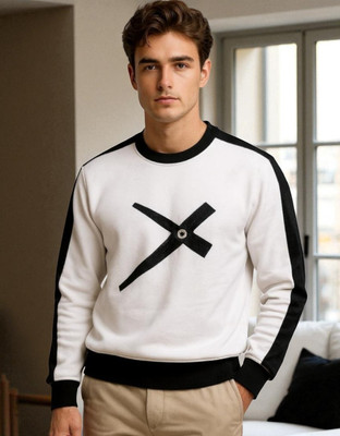 FASHIUM Printed Men Round Neck White T-Shirt