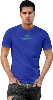 Fighterhero Printed Men Round Neck Blue T-Shirt