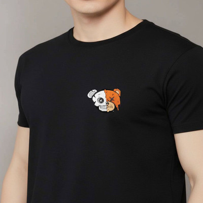 danzo Graphic Print Men Round Neck Black T-Shirt