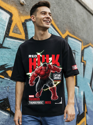 BEWAKOOF Graphic Print Men Round Neck Black T-Shirt