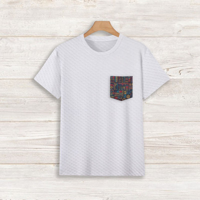 TANNU FAB Colorblock Men Round Neck White T-Shirt