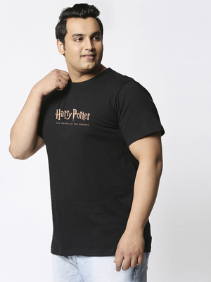 BEWAKOOF Graphic Print Men Round Neck Black T-Shirt