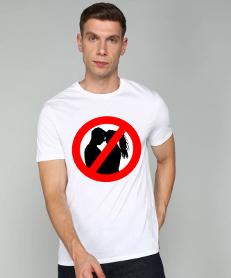GP GARMENTS Printed Men Round Neck White T-Shirt