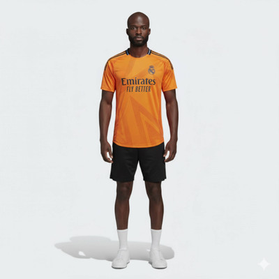 Smv Printed Men Round Neck Orange T-Shirt