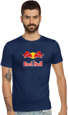 TANTRA Printed Men Round Neck Navy Blue T-Shirt