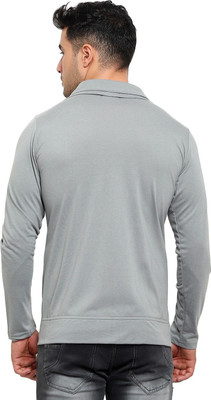 JB Jangoboy Solid Men Polo Neck Blue T-Shirt