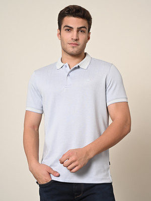 KILLER Solid Men Polo Neck Grey T-Shirt