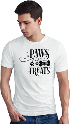 Seek Buy Love Printed Men Round Neck White T-Shirt
