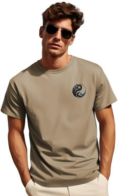 ROYALTRADERS Graphic Print Men Round Neck Green T-Shirt