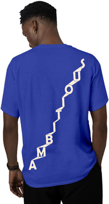 Fighterhero Printed Men Round Neck Blue T-Shirt