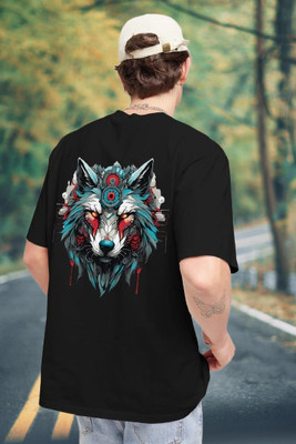 DD Dark Drive Printed Men Round Neck Black T-Shirt