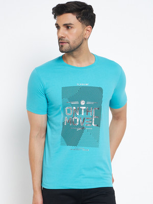 DUKE Printed Men Round Neck Blue T-Shirt