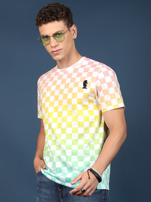 HIGHLANDER Printed Men Round Neck Multicolor T-Shirt