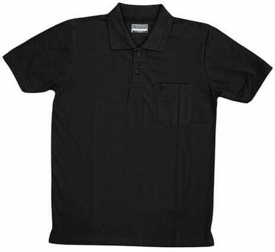 StyloPAI Solid Men V Neck Black T-Shirt