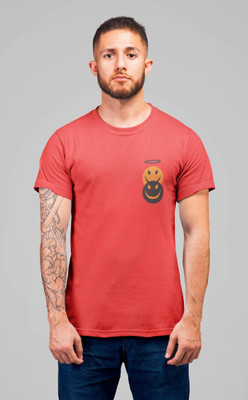 JASS MEN Solid Men Round Neck Red T-Shirt