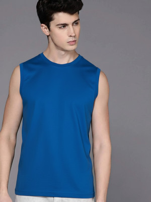 Jangoboy Solid Men Round Neck Grey T-Shirt