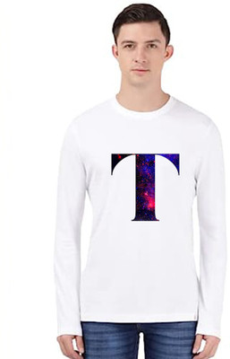 ALNIK Graphic Print Men Round Neck White T-Shirt