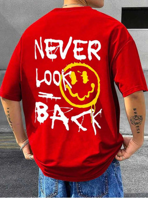 AVA Fashion Printed Men Round Neck Red T-Shirt