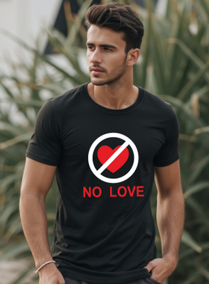 Uniplanet Store Printed Men Round Neck Black T-Shirt