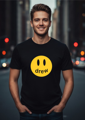 Uniplanet Store Printed Men Round Neck Black T-Shirt