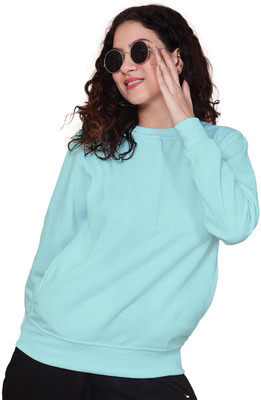Feel Good Dorex Solid Women Round Neck Light Blue T-Shirt