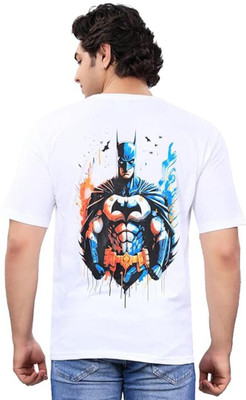 neoCardin Graphic Print Men Round Neck White T-Shirt