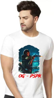 Tee Gallery Graphic Print Men Round Neck White T-Shirt