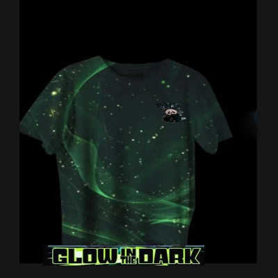 Radium Printed Men Round Neck Black T-Shirt