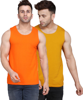 SLOWLORIS Solid Men Scoop Neck Multicolor T-Shirt