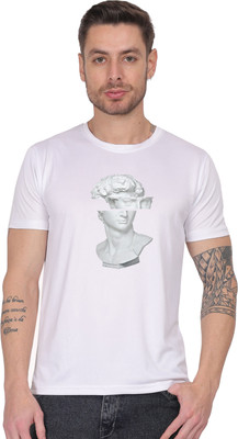SENORITA COLLECTION Printed Men Round Neck White T-Shirt