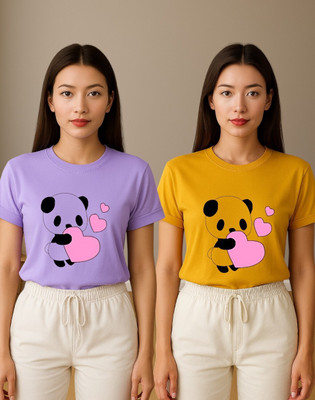 Berlin Graphic Print Women Round Neck Multicolor T-Shirt