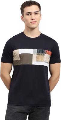 MONTE CARLO Printed Men Round Neck Black T-Shirt