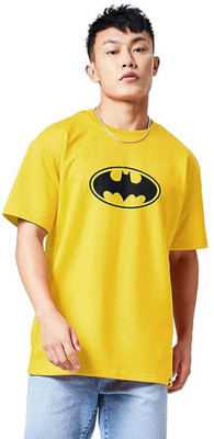 Chanchala Kumari Graphic Print Men Round Neck Yellow T-Shirt